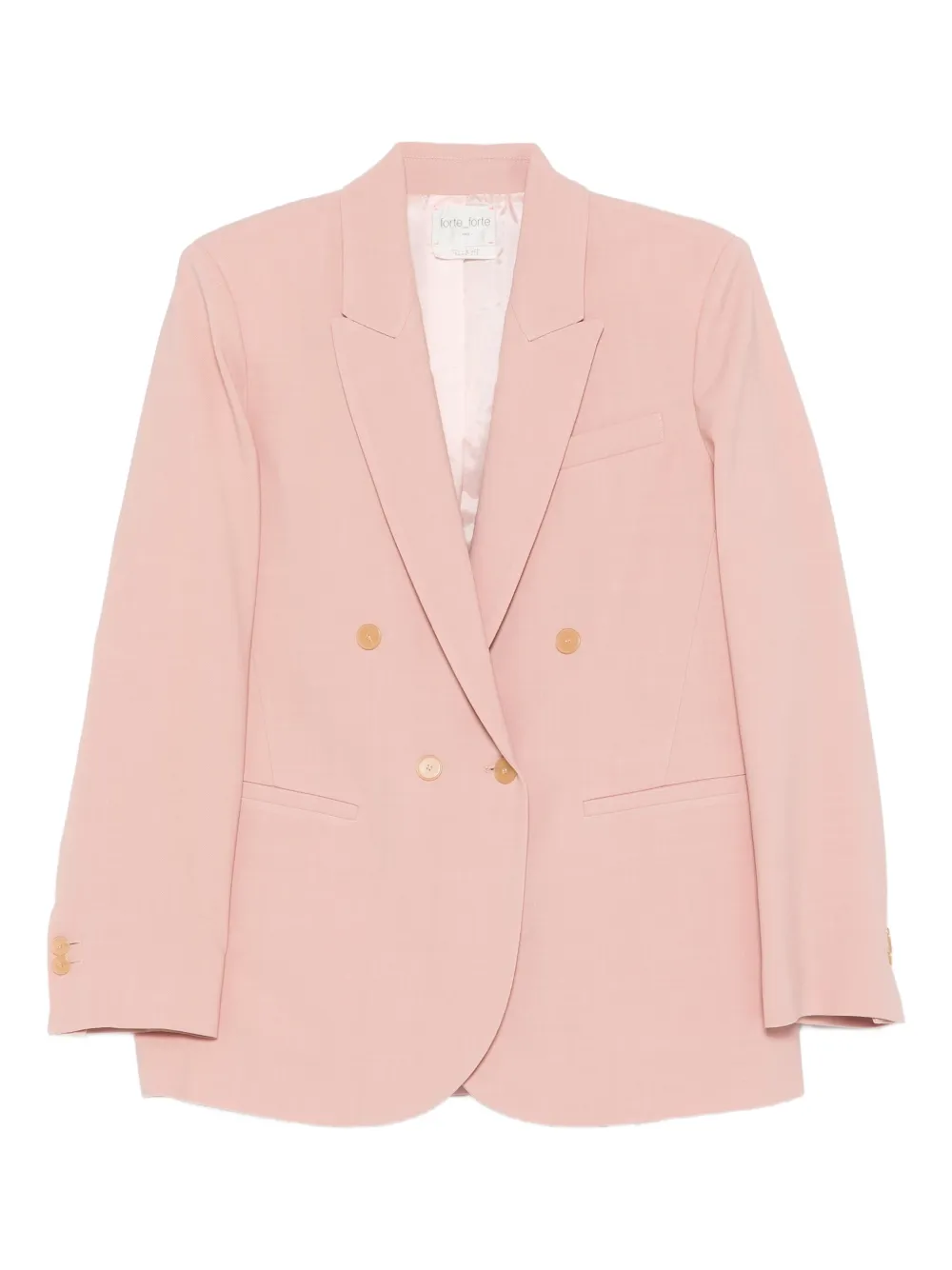 Forte Jack met dubbele rij knopen Roze