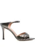Malone Souliers 95mm Yuna ankle-strap woven sandals - Grey
