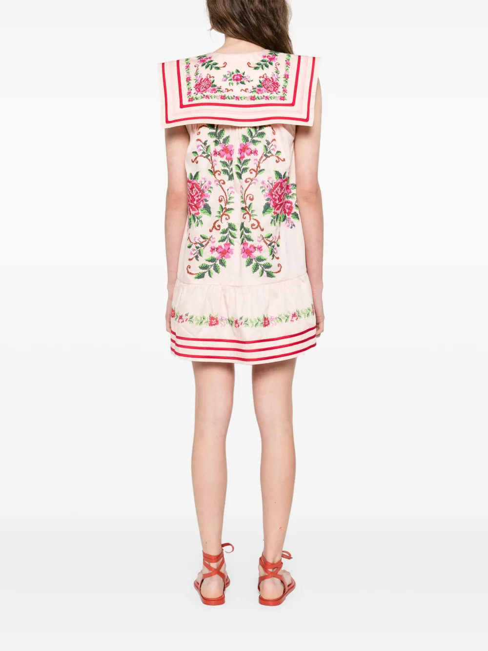 FARM Rio Jurk met bloemenprint Roze
