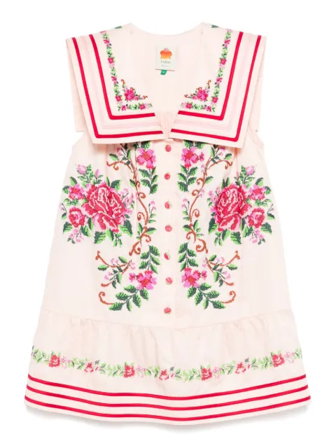 FARM Rio floral-embellished dress