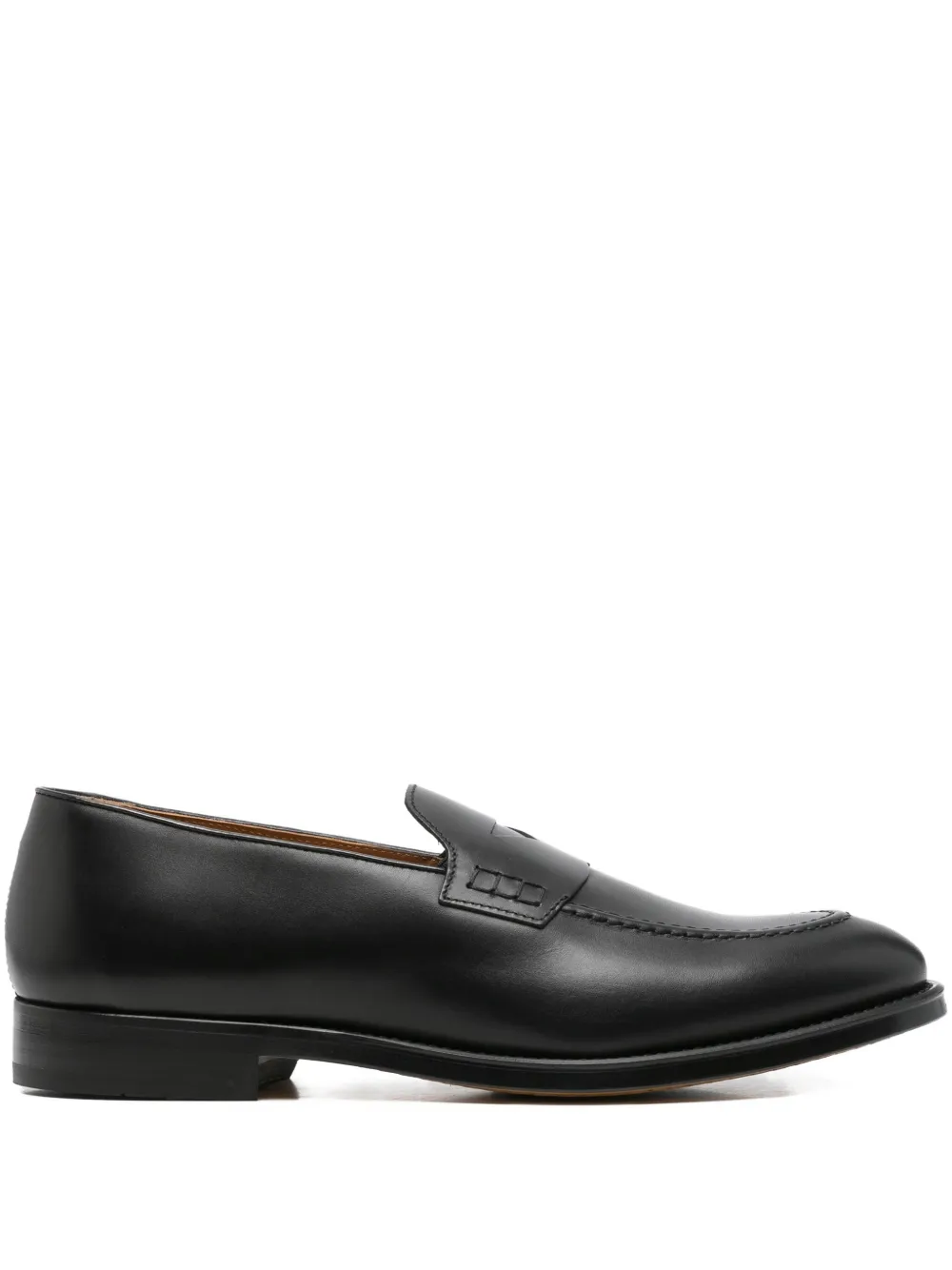 Doucal's leather loafers Zwart