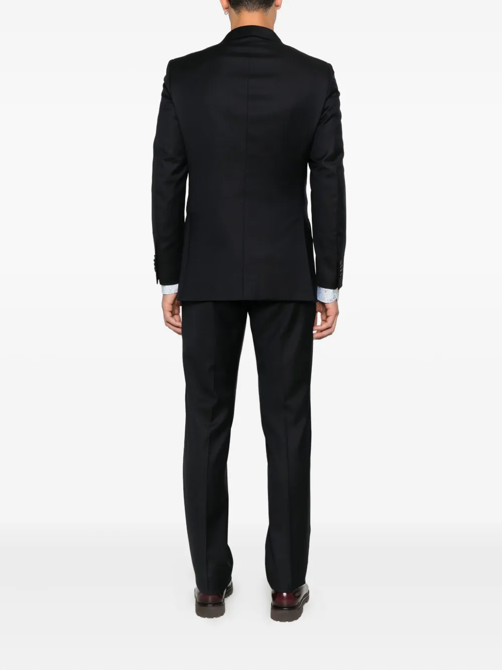 Caruso Pak met dubbele rij knopen Zwart