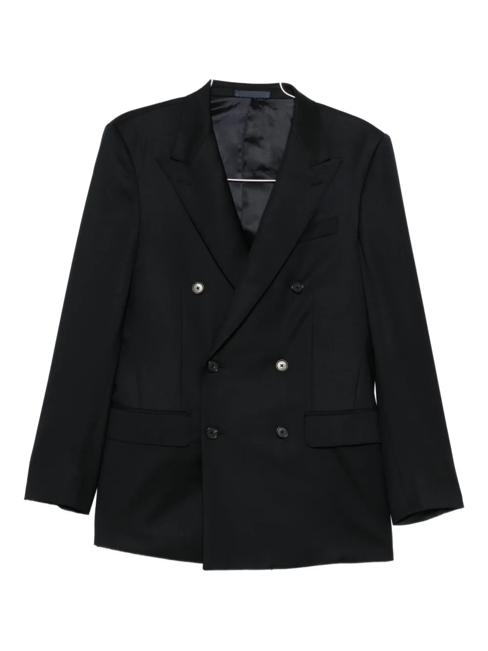 Caruso double-breasted suit - Nero