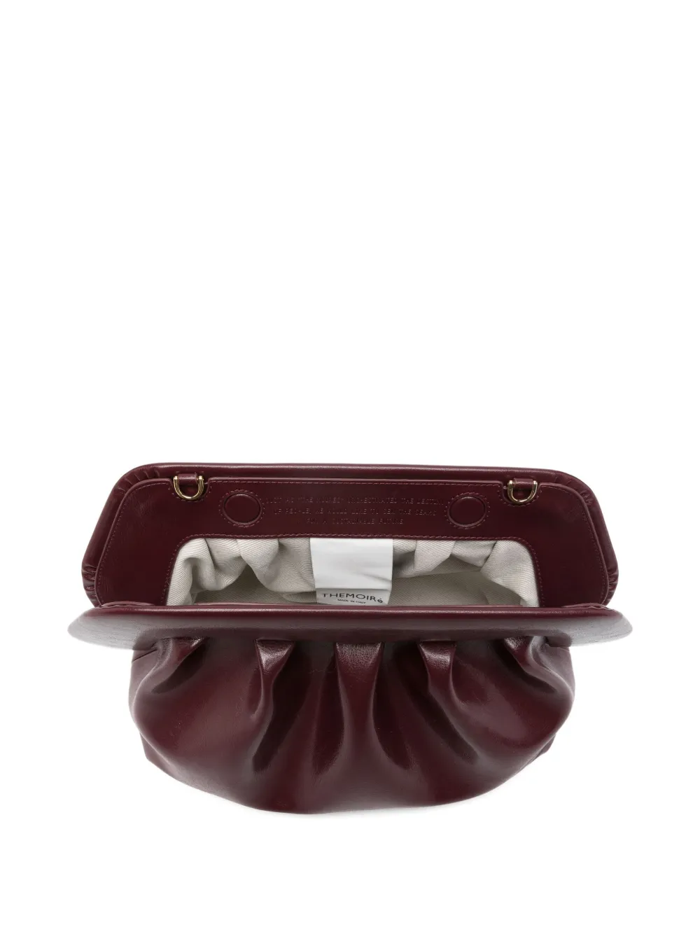 Themoirè Gathered Clutch Bag In Red