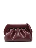 Themoirè gathered clutch bag
