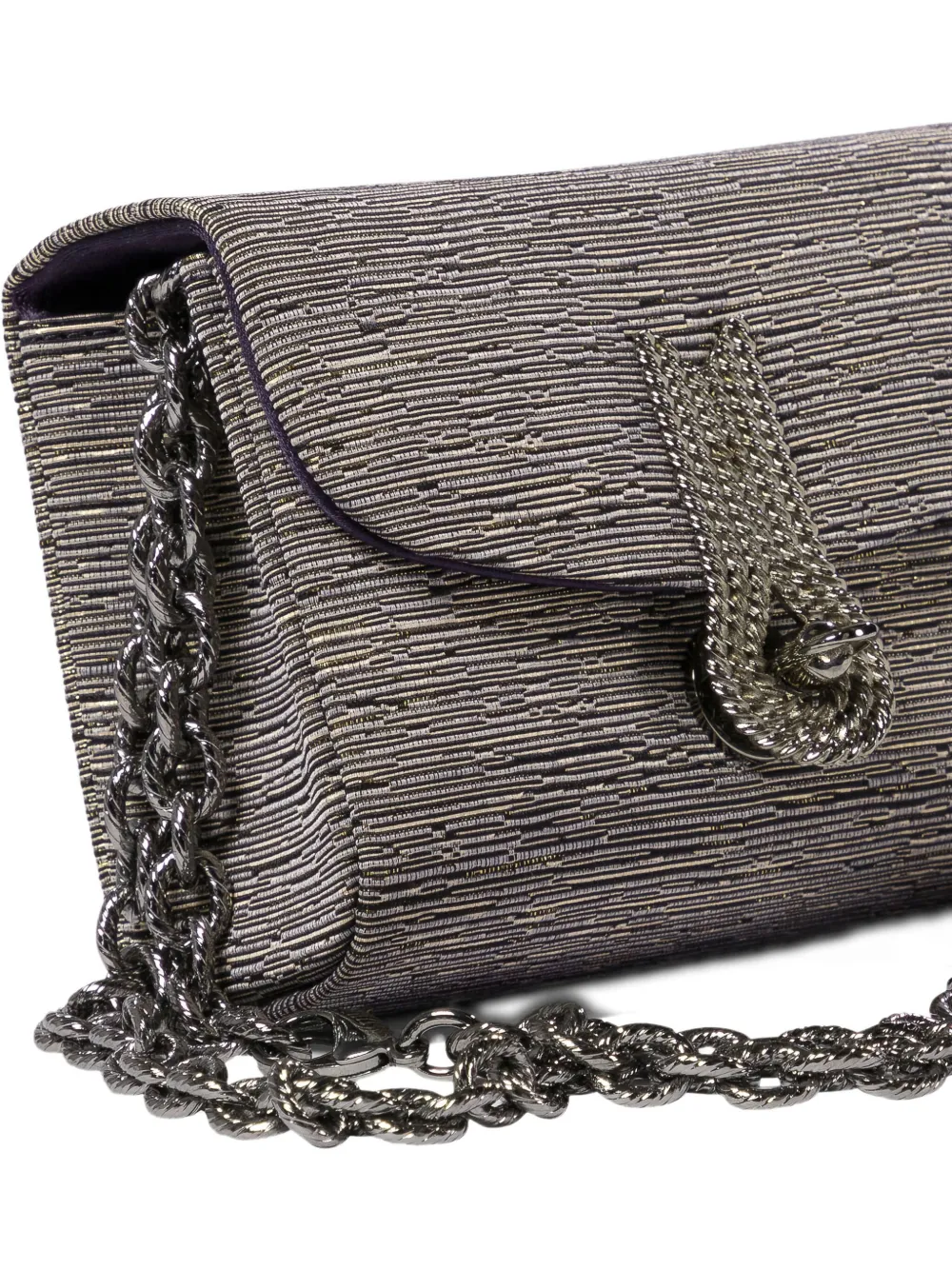 Amato Daniele Embellished Cross Body Bag In Silver