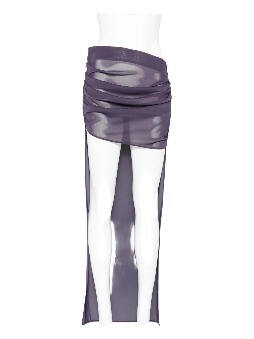 Alex Perry Tucked Mesh Mini Skirt