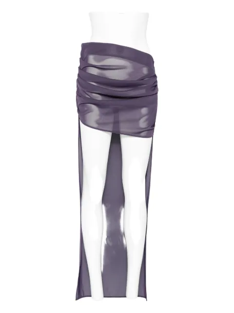 Alex Perry tucked mesh mini skirt