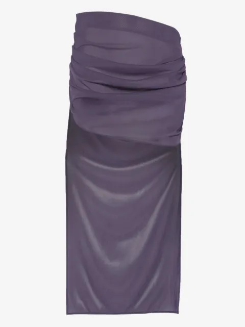 Alex Perry tucked mesh mini skirt