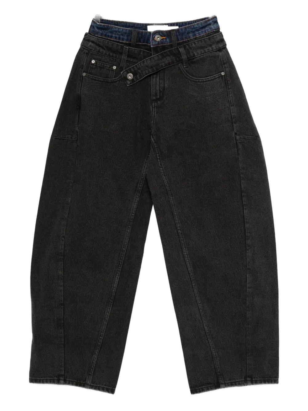 Feng Chen Wang Wide-leg Jeans In Black