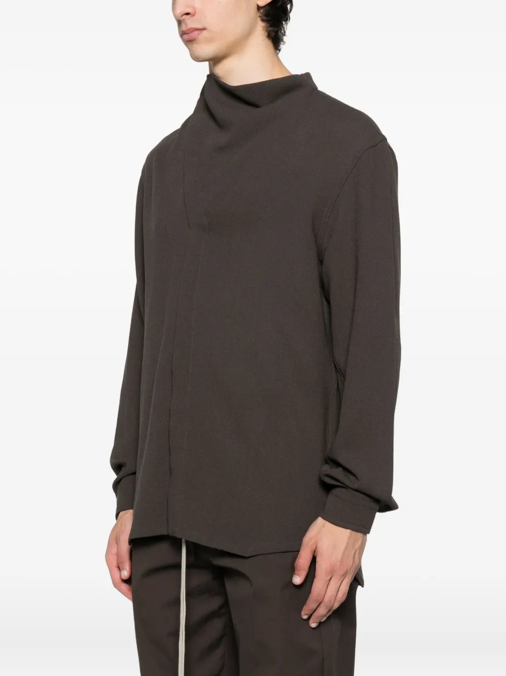 Rick Owens Asymmetrisch vest Grijs