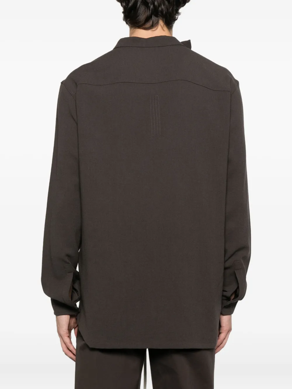 Rick Owens Asymmetrisch vest Grijs