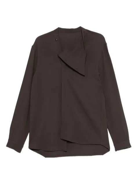 Rick Owens asymmetrical overlap cardigan