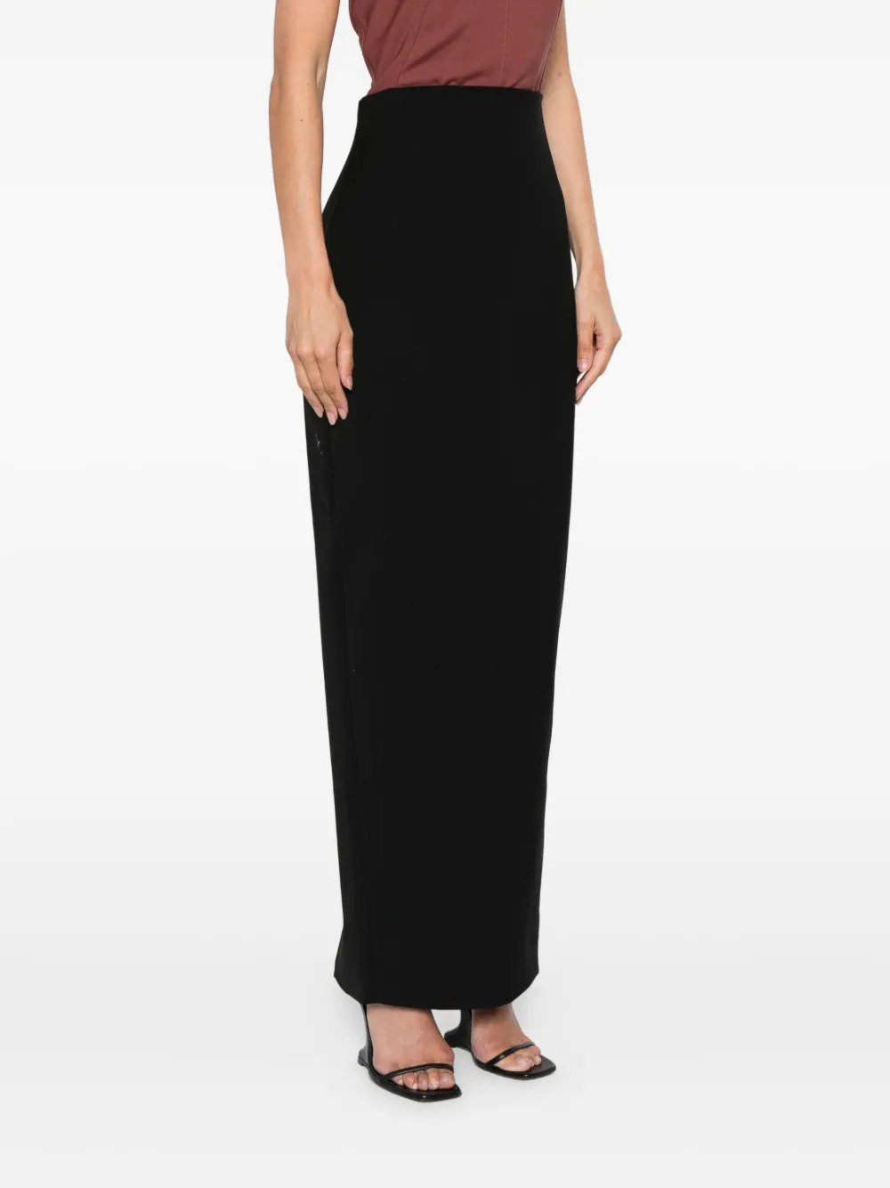 Rick Owens High waist maxi-rok Zwart
