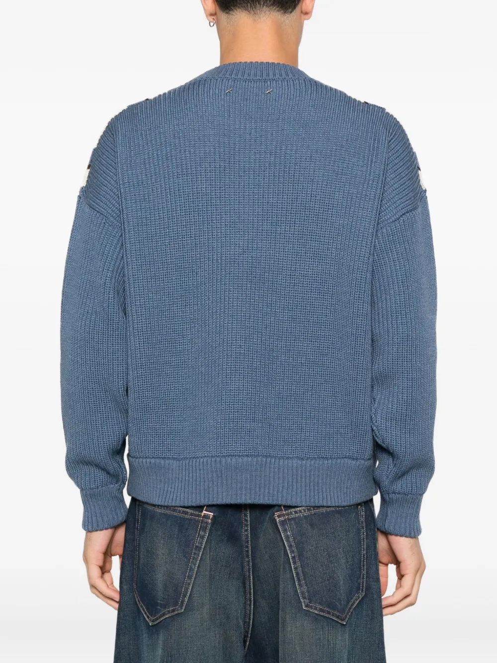 Golden Goose Wollen trui met V-hals Blauw