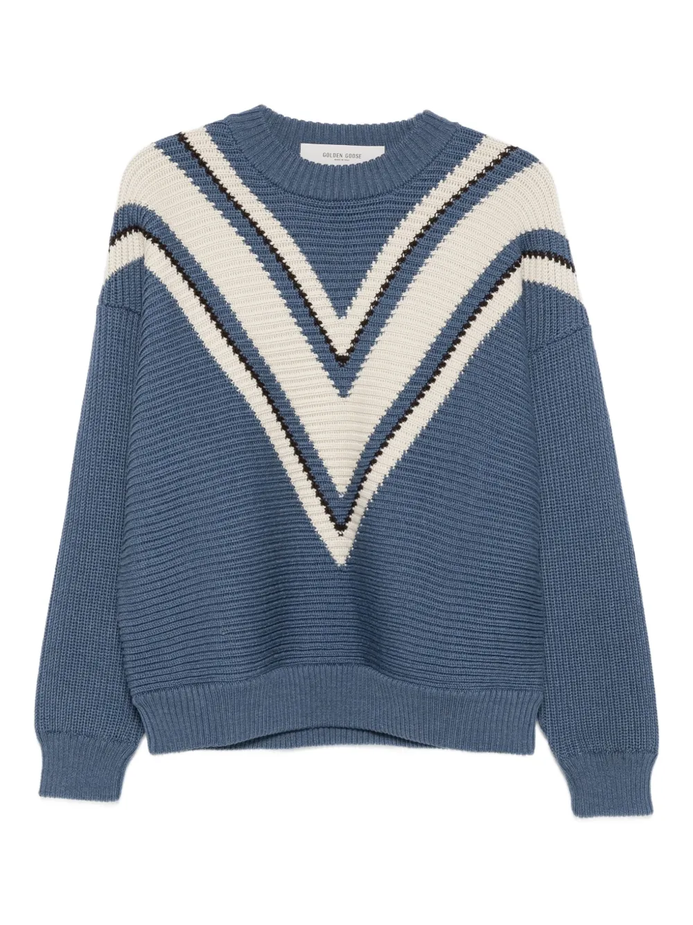 Golden Goose wool V-neck sweater Blauw