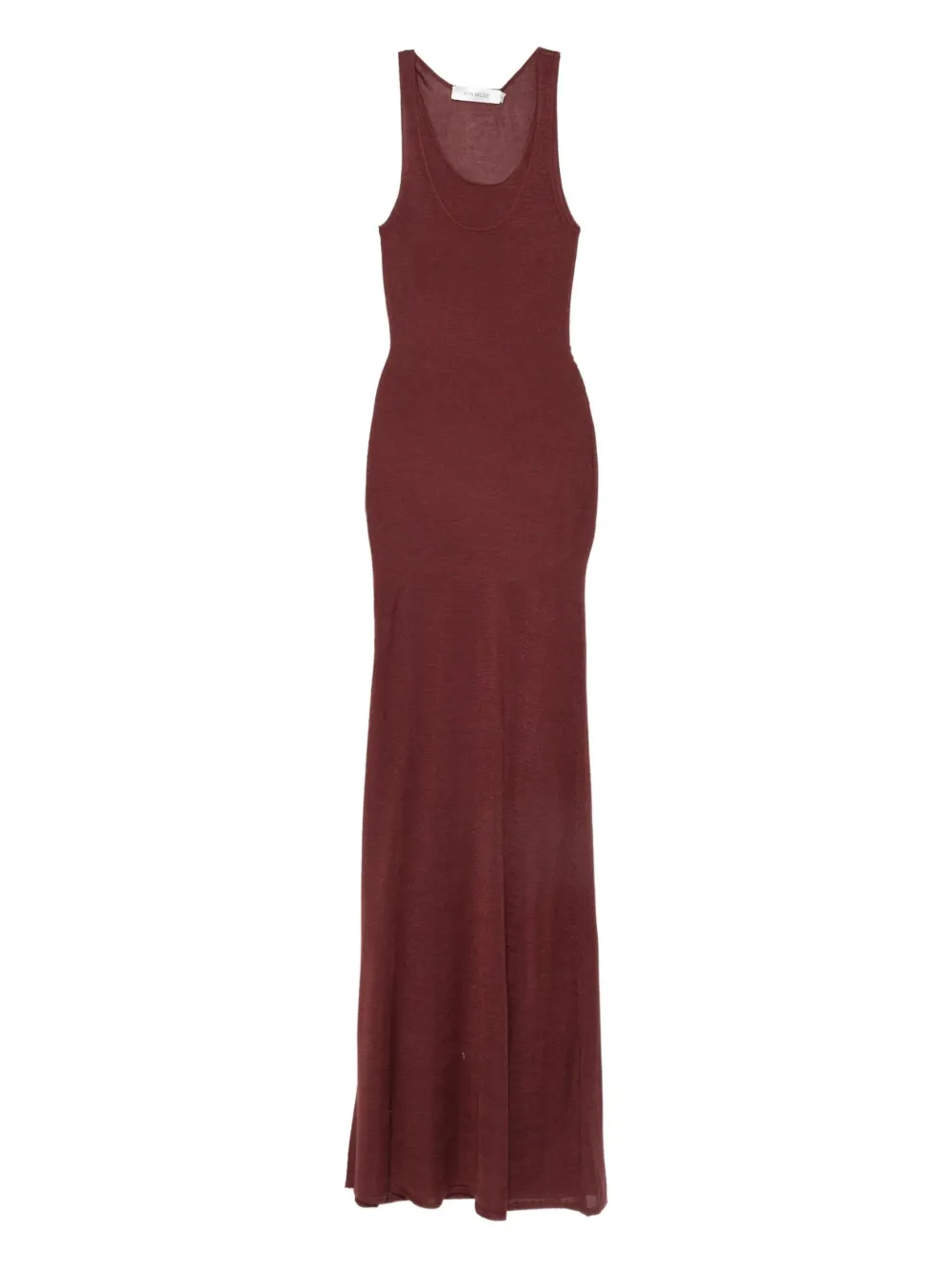 Aya Muse scoop-neck maxi dress - Marrone