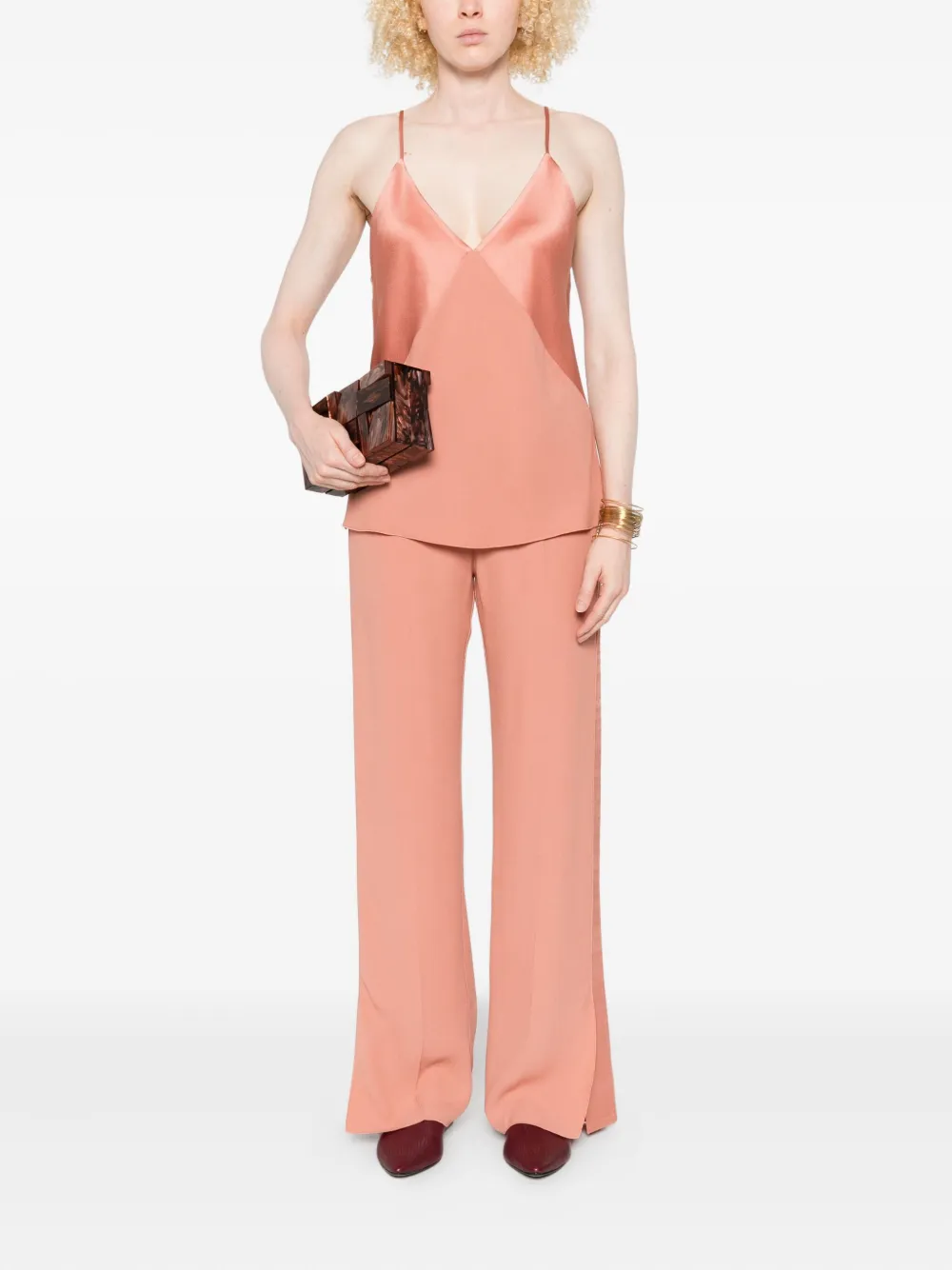 Forte Forte V-neck top - Roze