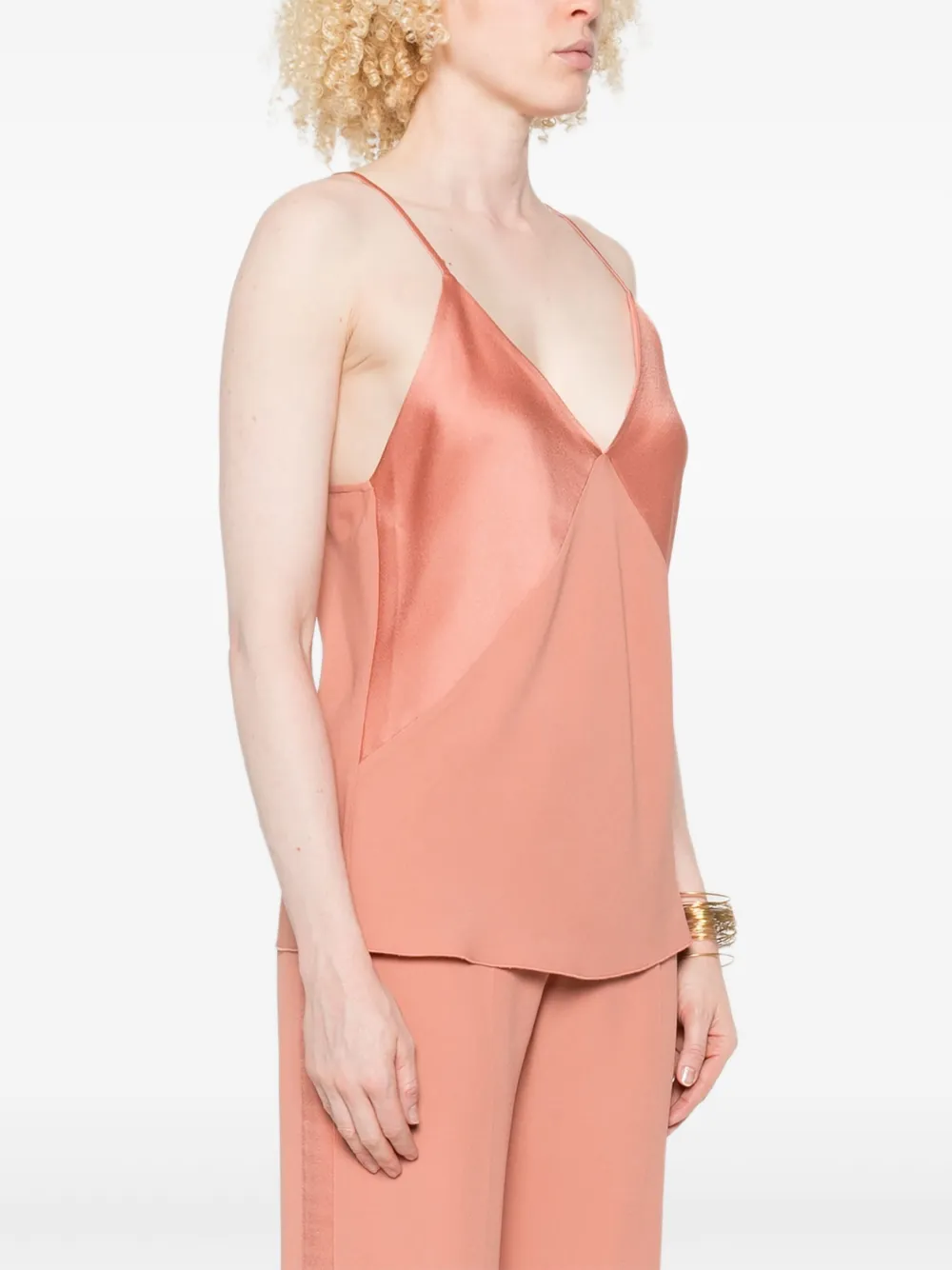 Forte Forte Satin-finish Top In Pink