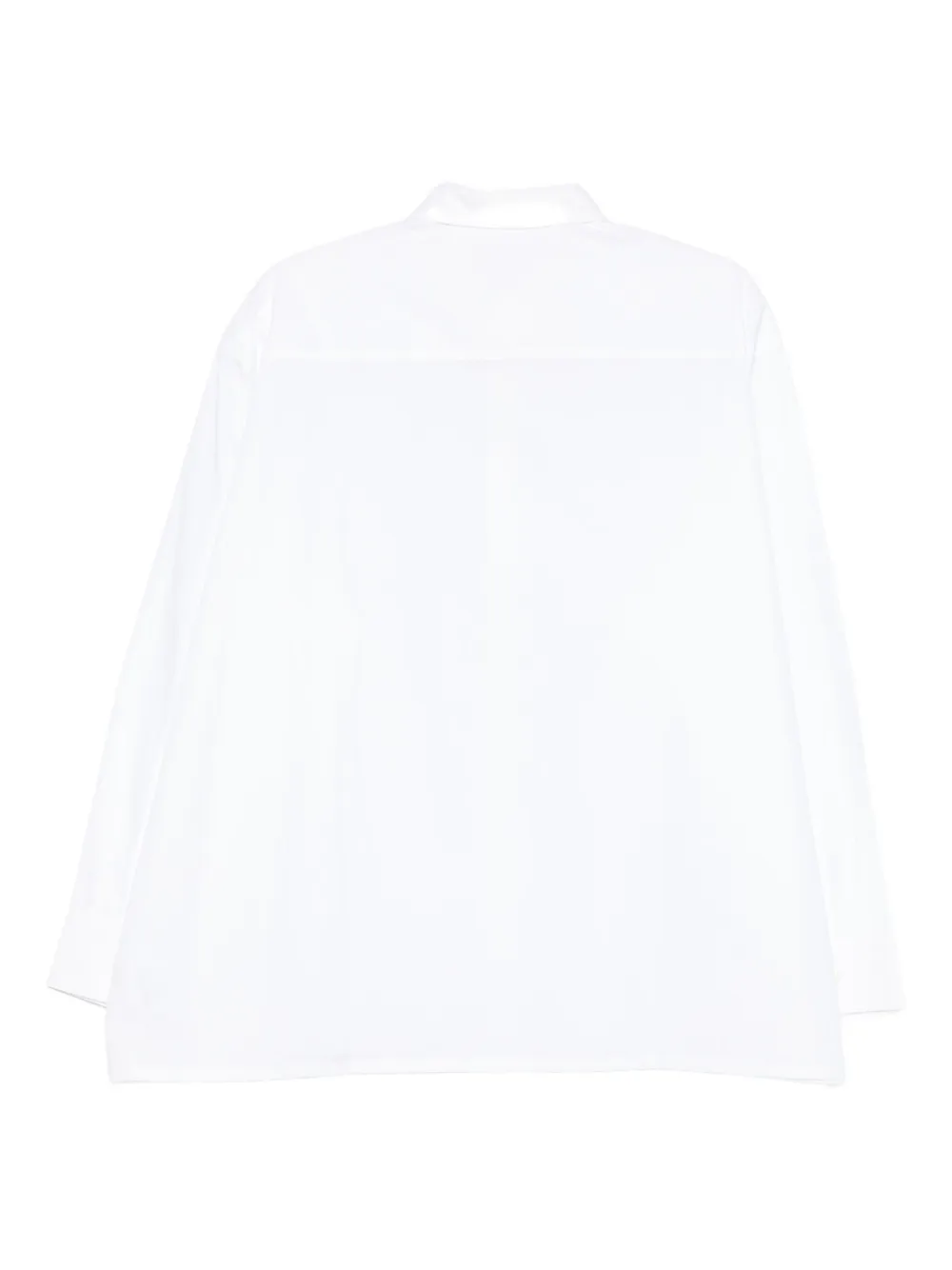 Glass Cypress stitch-detail shirt - Wit