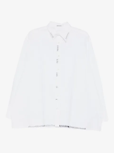 Glass Cypress stitch-detail shirt