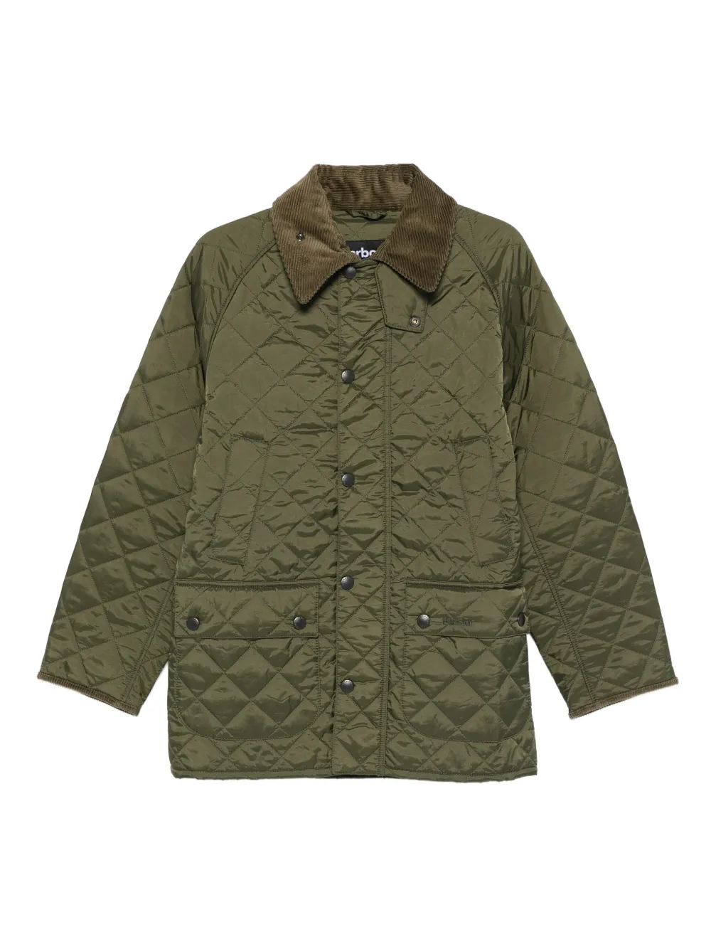 Barbour corduroy-collar coat | Green | Image 1