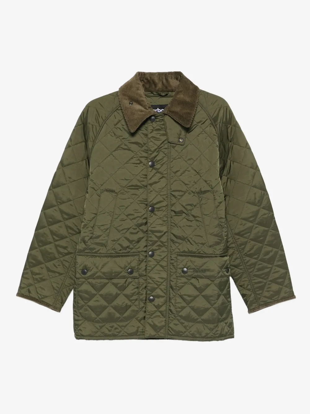 Barbour corduroy-collar coat | Green | Image 1