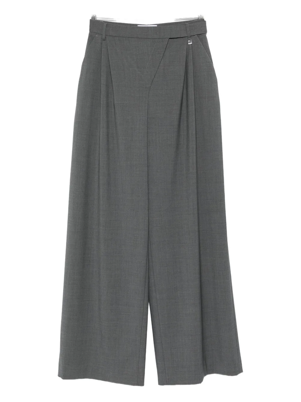 Giuseppe Di Morabito Pleated Wide-leg Trousers In Gray