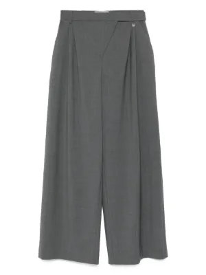 THE ANDAMANE pinstripe-pleated Trousers | Grey | FARFETCH BN