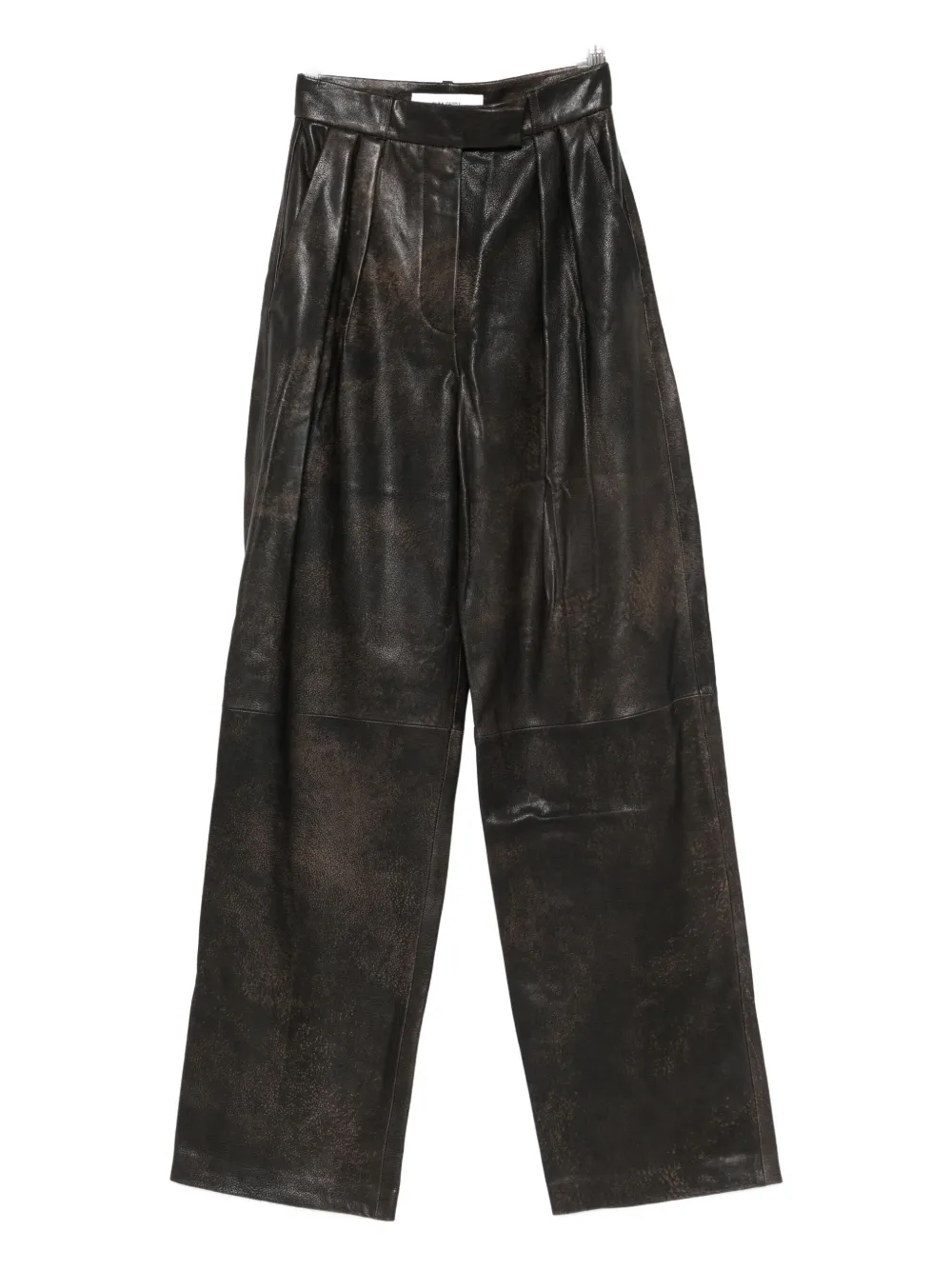 Alex Perry pleated trousers - Marrone