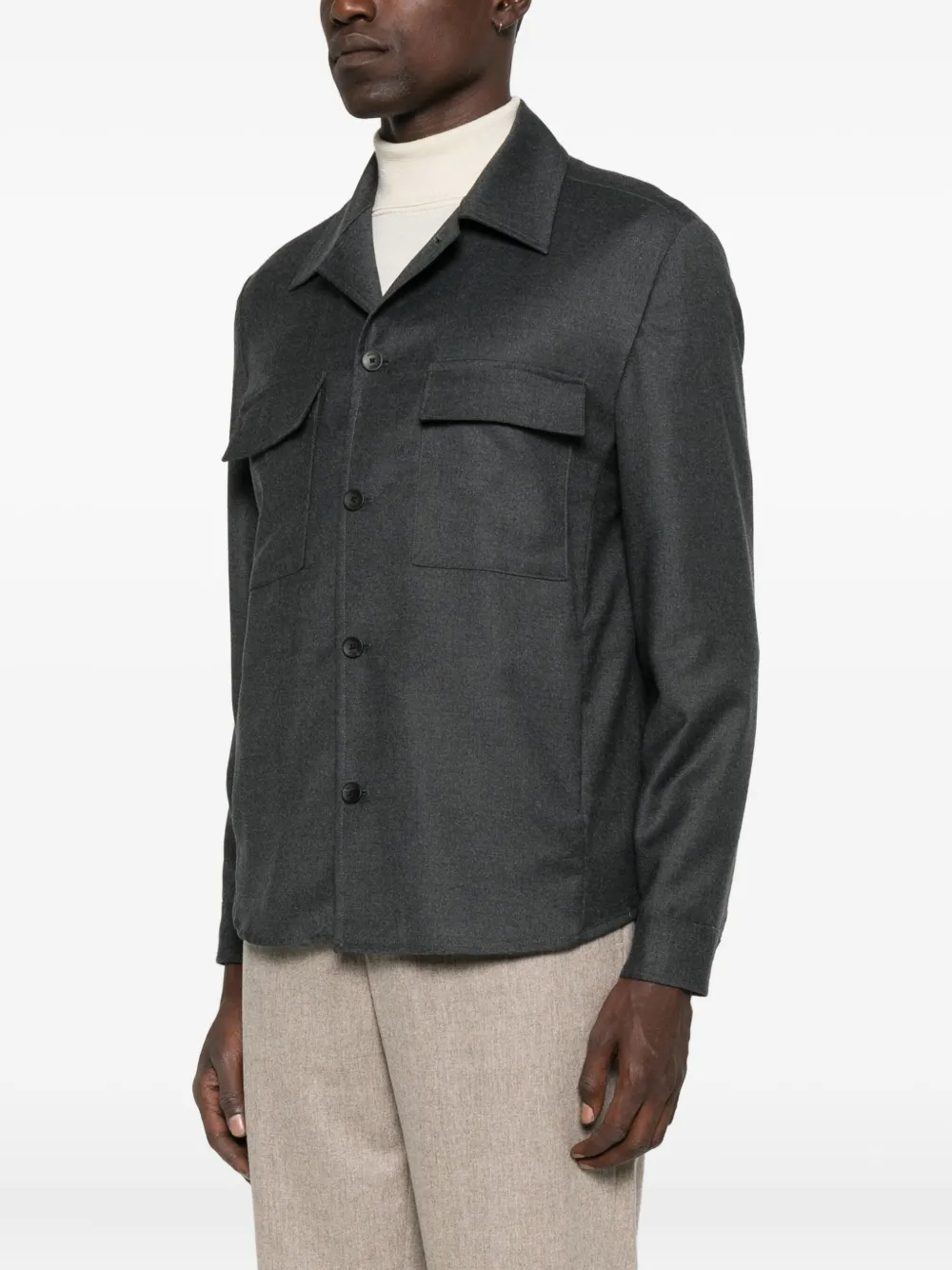 Briglia 1949 pocket overshirt Grijs