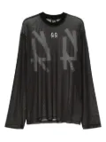 44 LABEL GROUP long-sleeve graphic-print T-shirt - Black