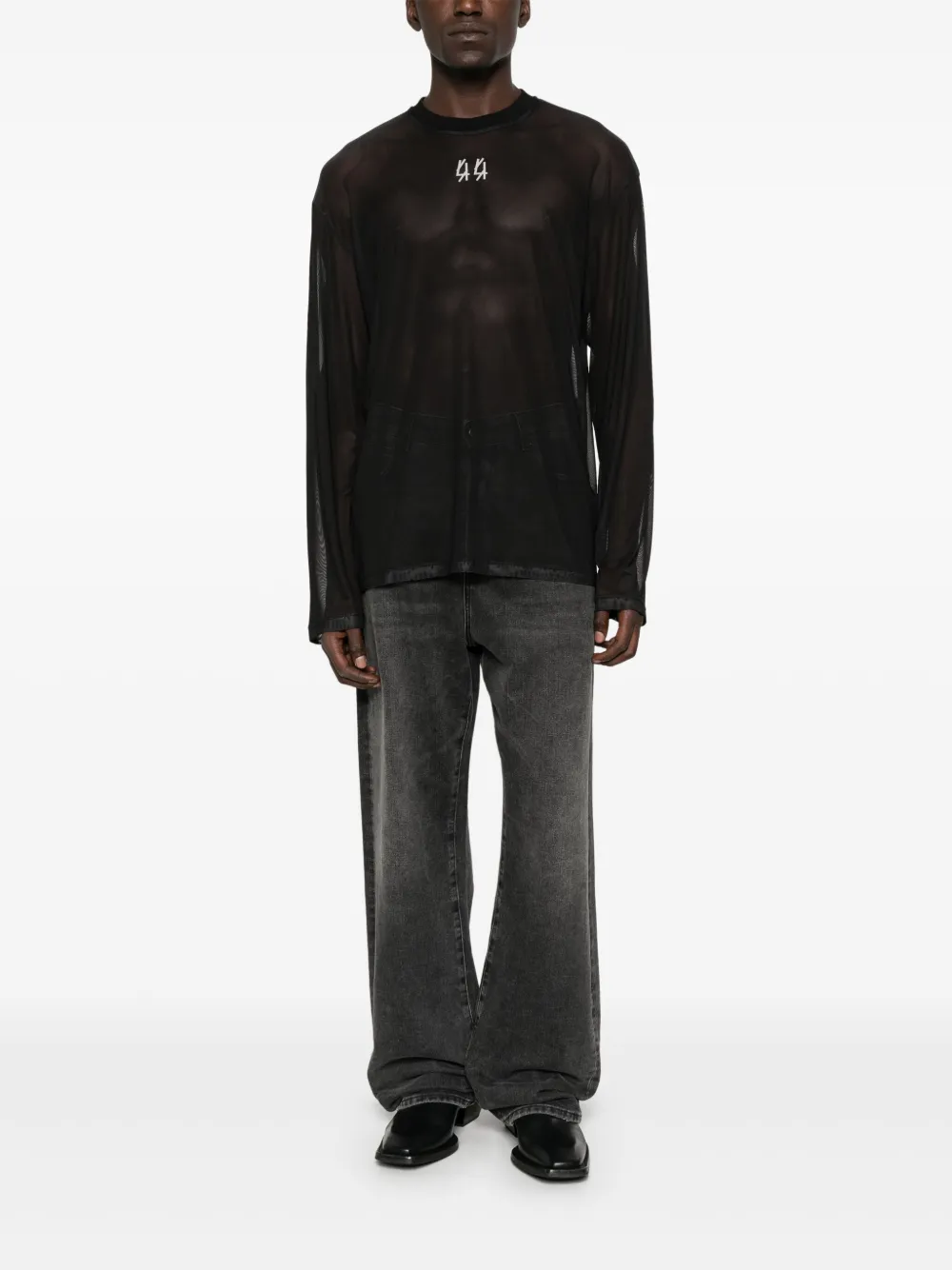 44 LABEL GROUP T-shirt met print - Zwart