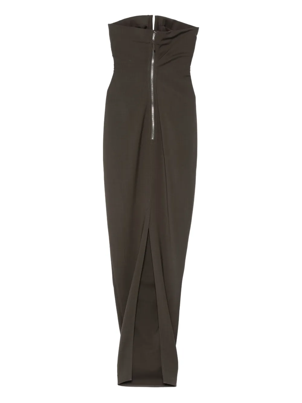 Rick Owens Strapless Keyhole Dress In Black