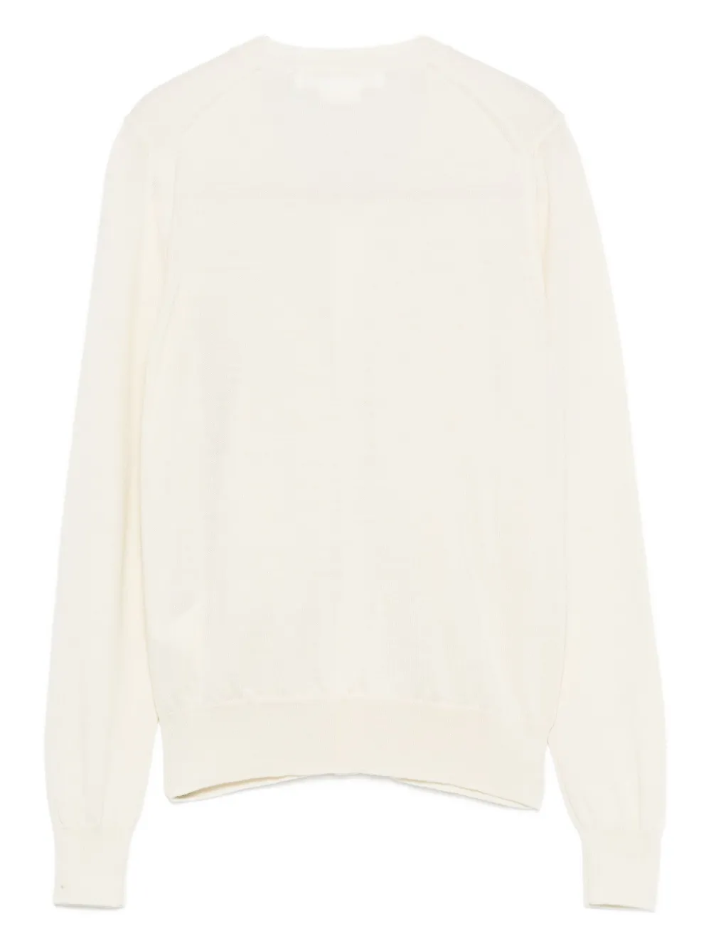 Comme Des Garçons Tiered-ruffle Cardigan In White