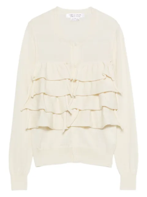 Comme Des Garçons tiered-ruffle cardigan