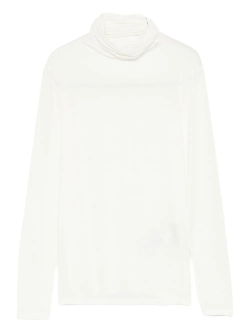 Antonelli Condor Roll-neck Long-sleeve Top In White