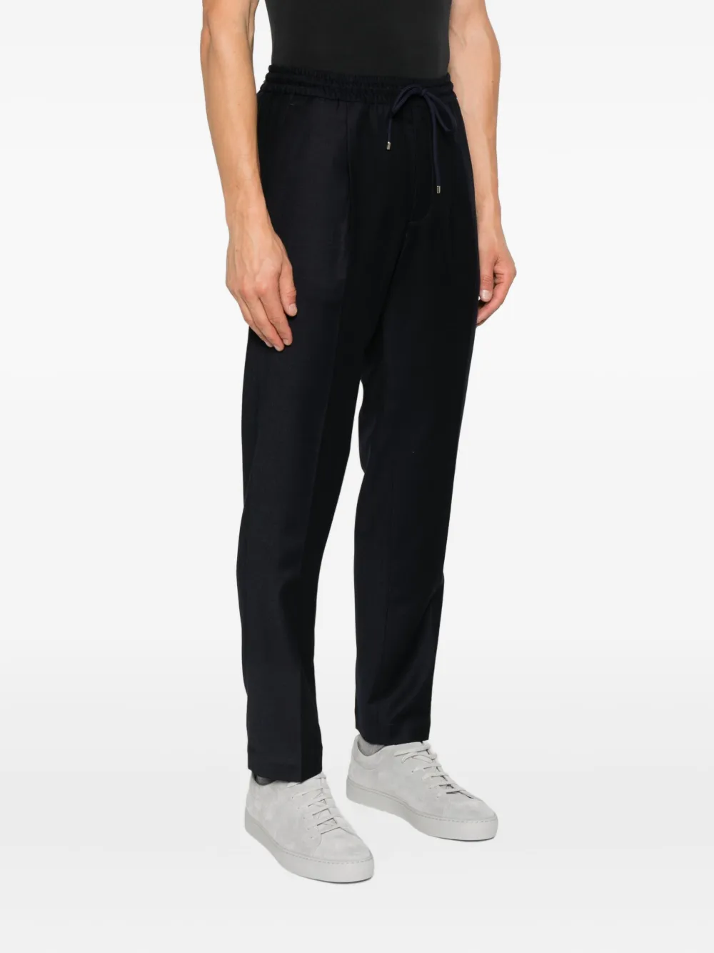 Briglia 1949 drawstring wool trousers Blauw