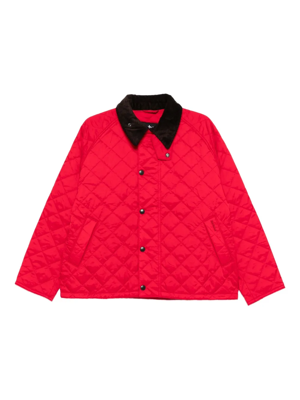 Barbour quilted corduroy-collar jacket | Red | Image 1