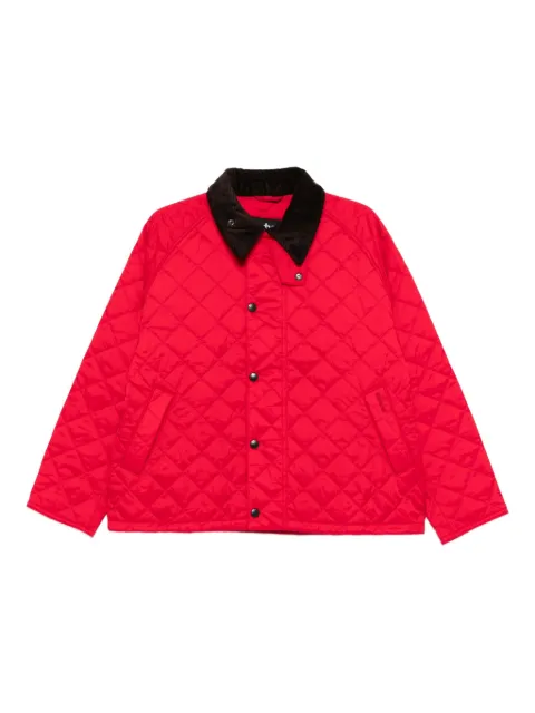 Barbour quilted corduroy-collar jacket 