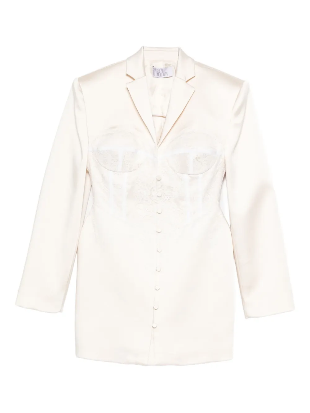 Giuseppe Di Morabito Lace-overlay Jacket In White