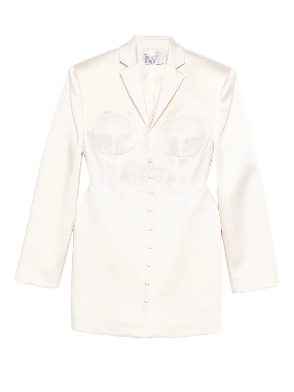 Giuseppe Di Morabito chaqueta con capa de encaje | blanco | Image 1