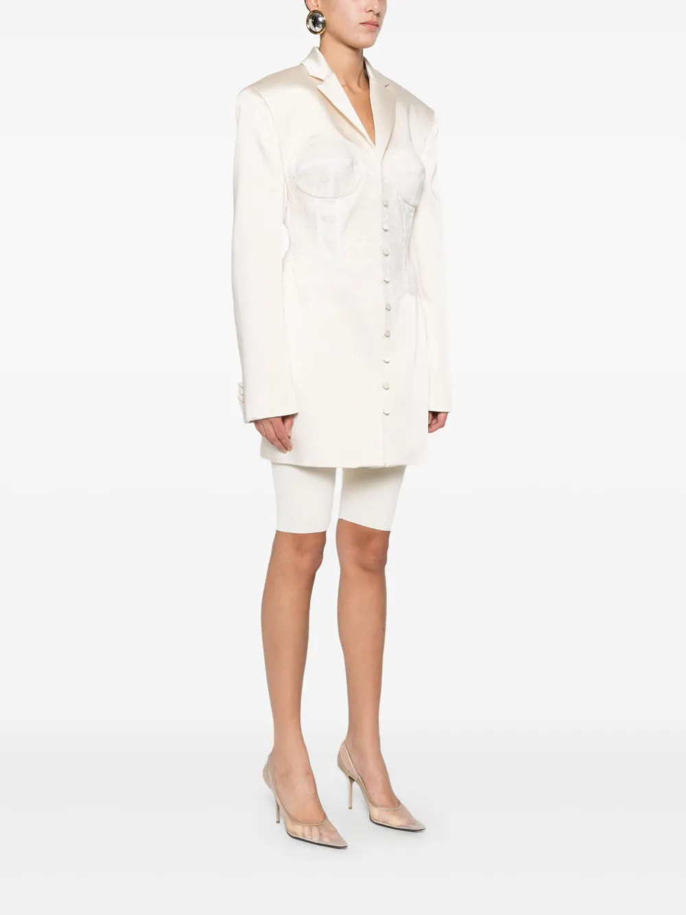 Giuseppe Di Morabito Jack met kanten laag Wit