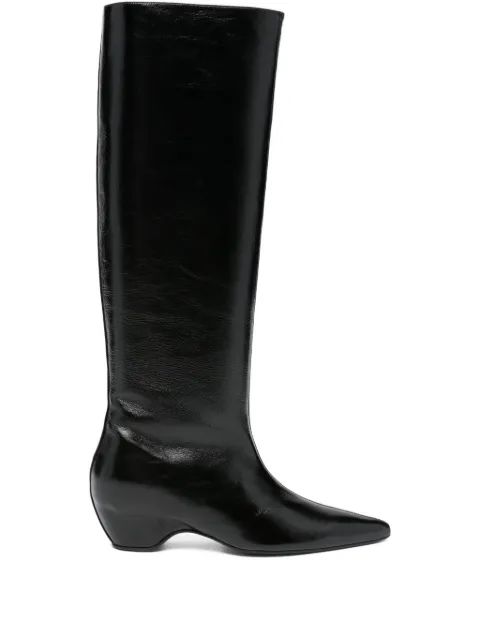 KHAITE 30mm Sybil leather knee-high boots