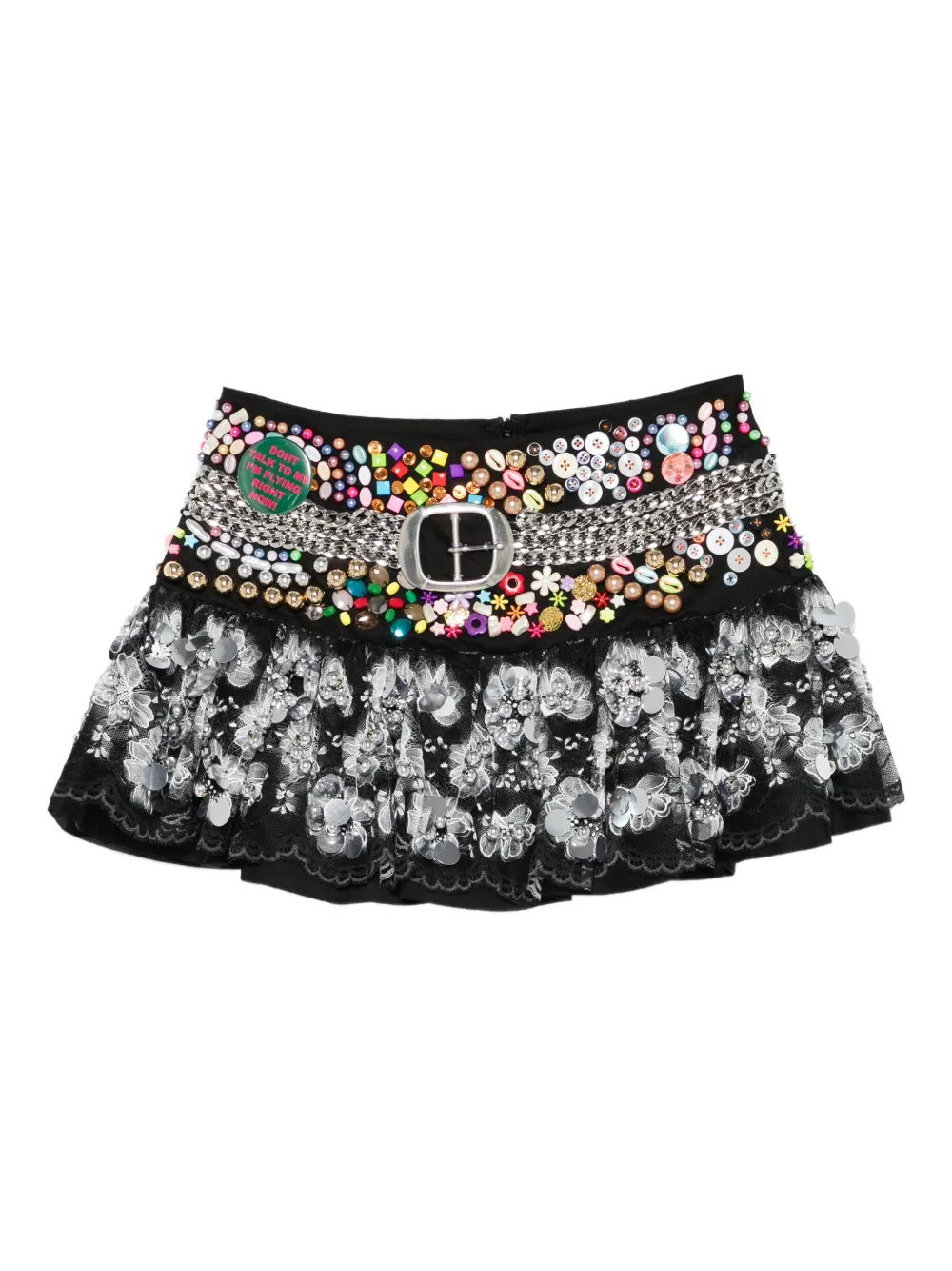Chopova Lowena minijupe Skyhawk à perles | noir | Image 1