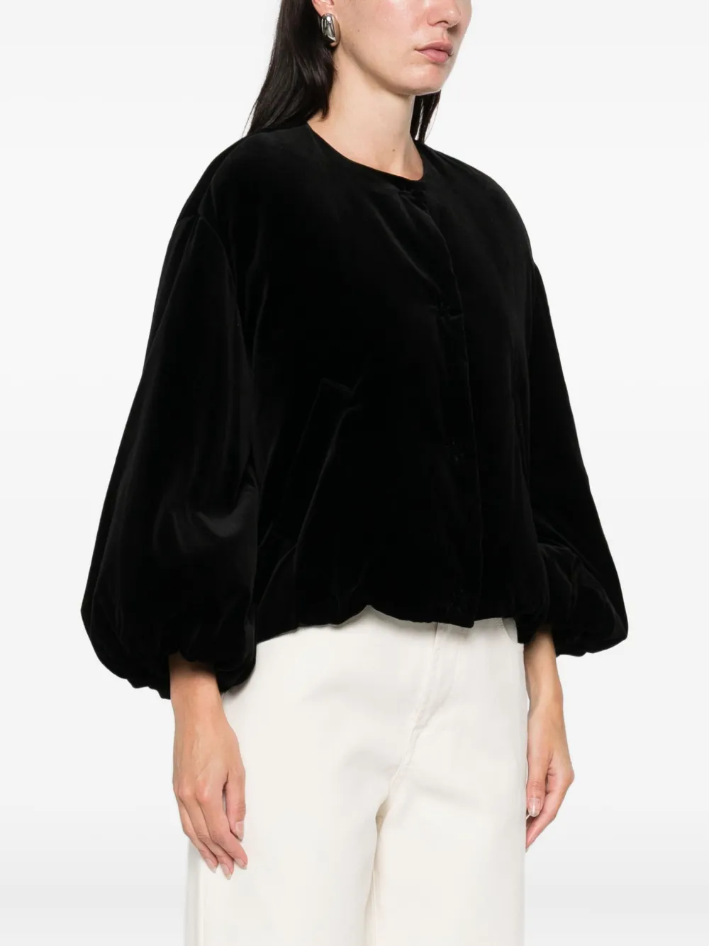 Antonelli Viura Gathered Jacket In Black