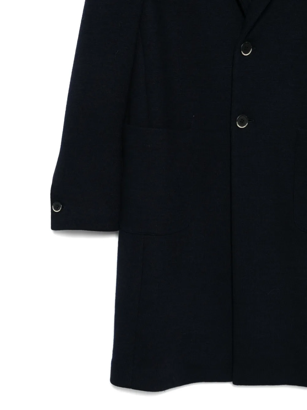 Barena Venezia Buttoned Wool Coat In Black