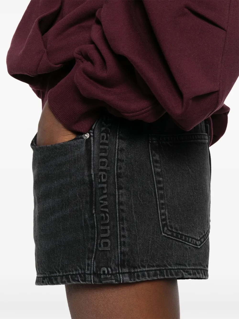 Alexander Wang Denim shorts Grijs