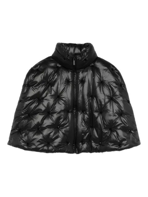 Amen quilted zip-up cape 