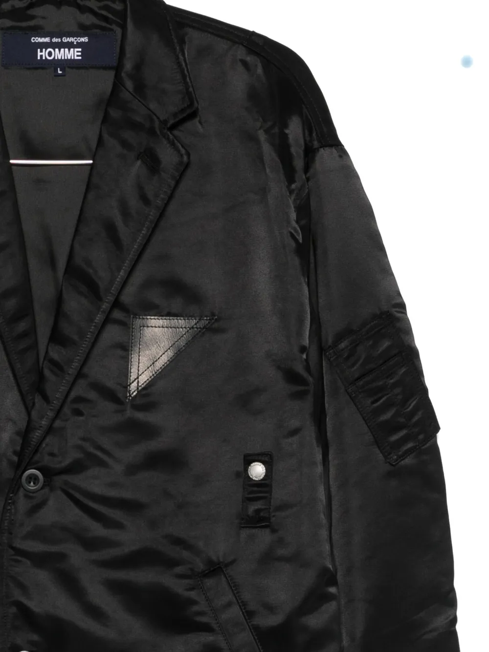 Comme Des Garçons Homme Deux Single-breasted Buttoned Coat In Black